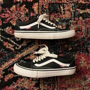 Vans Pro Old Skool Black White Women’s US 8 sneakers shoes